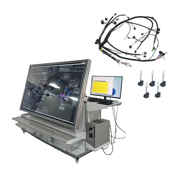 Electronic wire harness wiring workbench